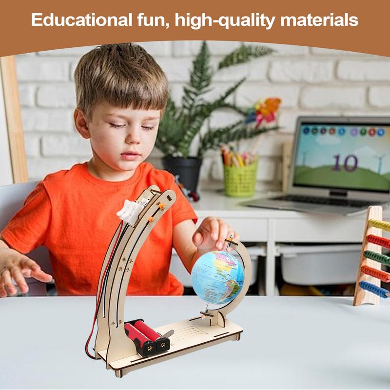 Science Project Toys Making - Drewniany zestaw do robienia modeli satelitarzy